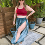 Smoky Quartz Scarf + Pant Set