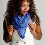 Blue Tanzanite Silk Scarf