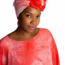 Coral Silk Scarf